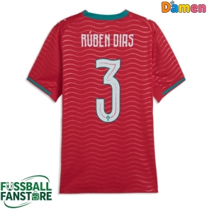 Portugal Ruben Dias #3 Replik Heimtrikot Damen WM 2026 Kurzarm
